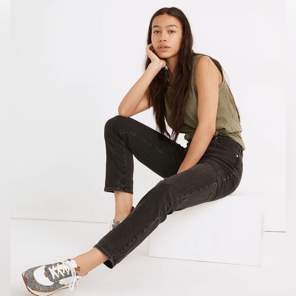 MADEWELL The Curvy Perfect Vintage Denim Jeans in Lunar Wash Size 29